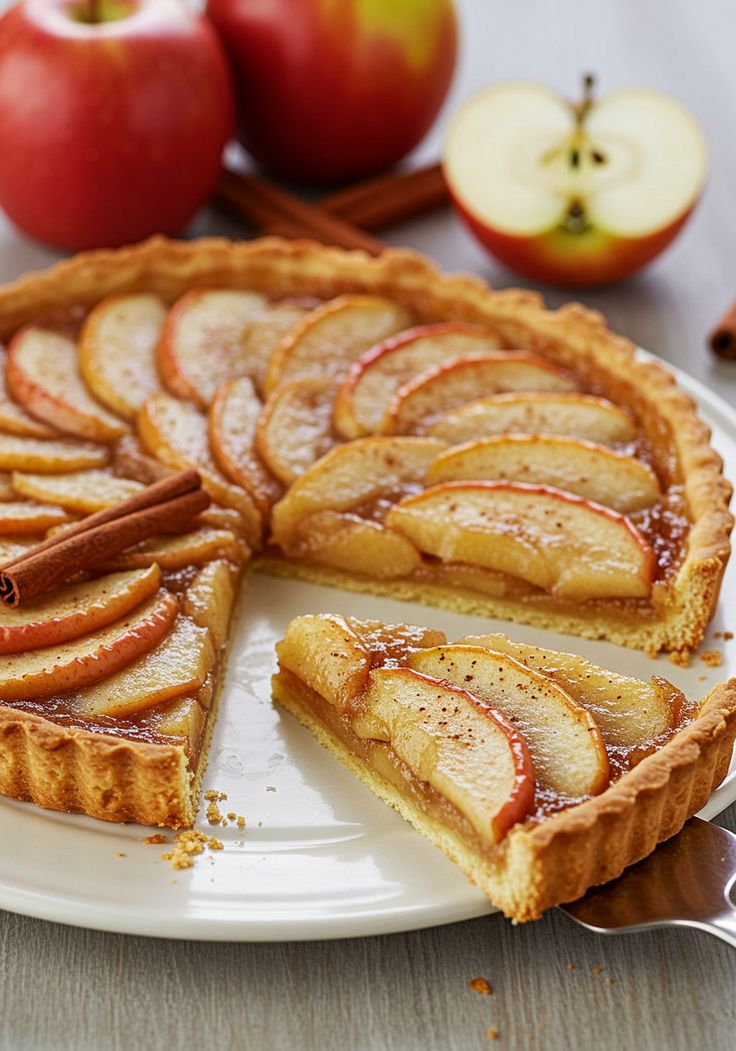 Tarta de manzana con canela