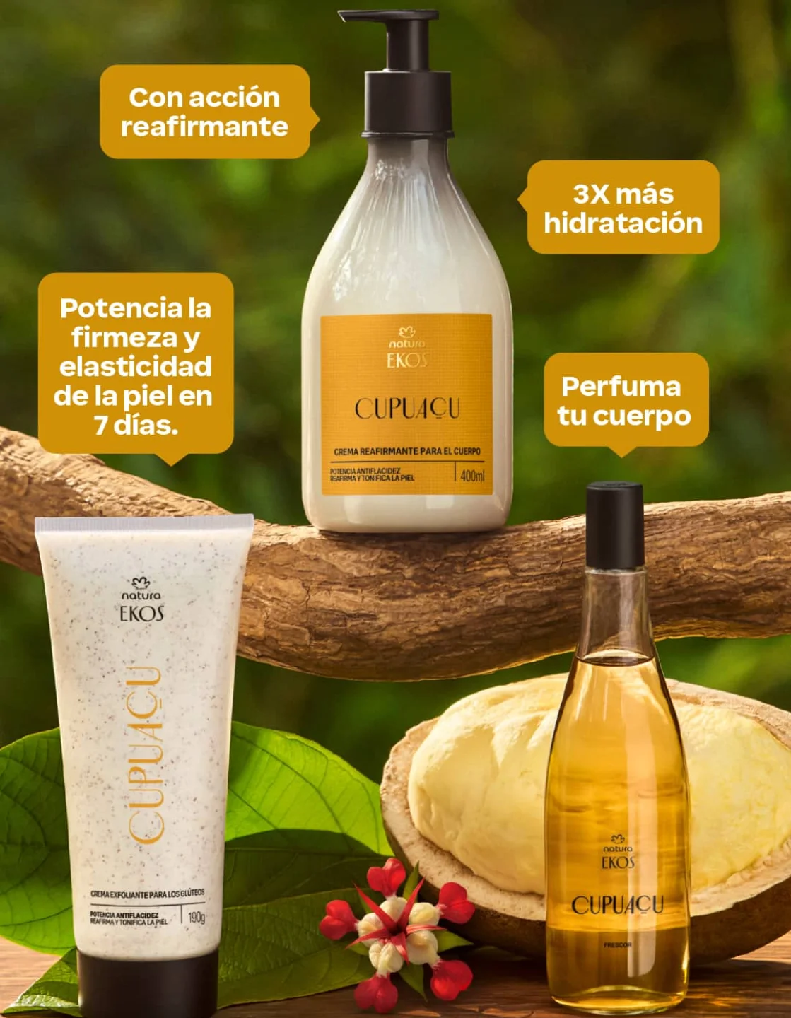Kit Natura Ekos Cupuaçu — Frescor 150 ml + Repuesto Corporal 400 ml - vista 2