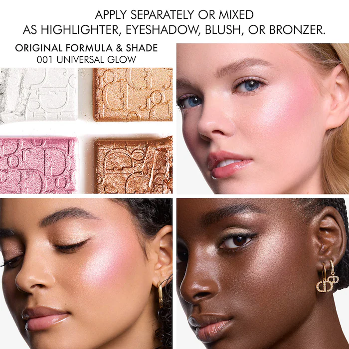 Paleta facial Backstage Glow Maximizer - Dior  | Color: 001 Universal Glow - vista 2